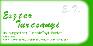 eszter turcsanyi business card